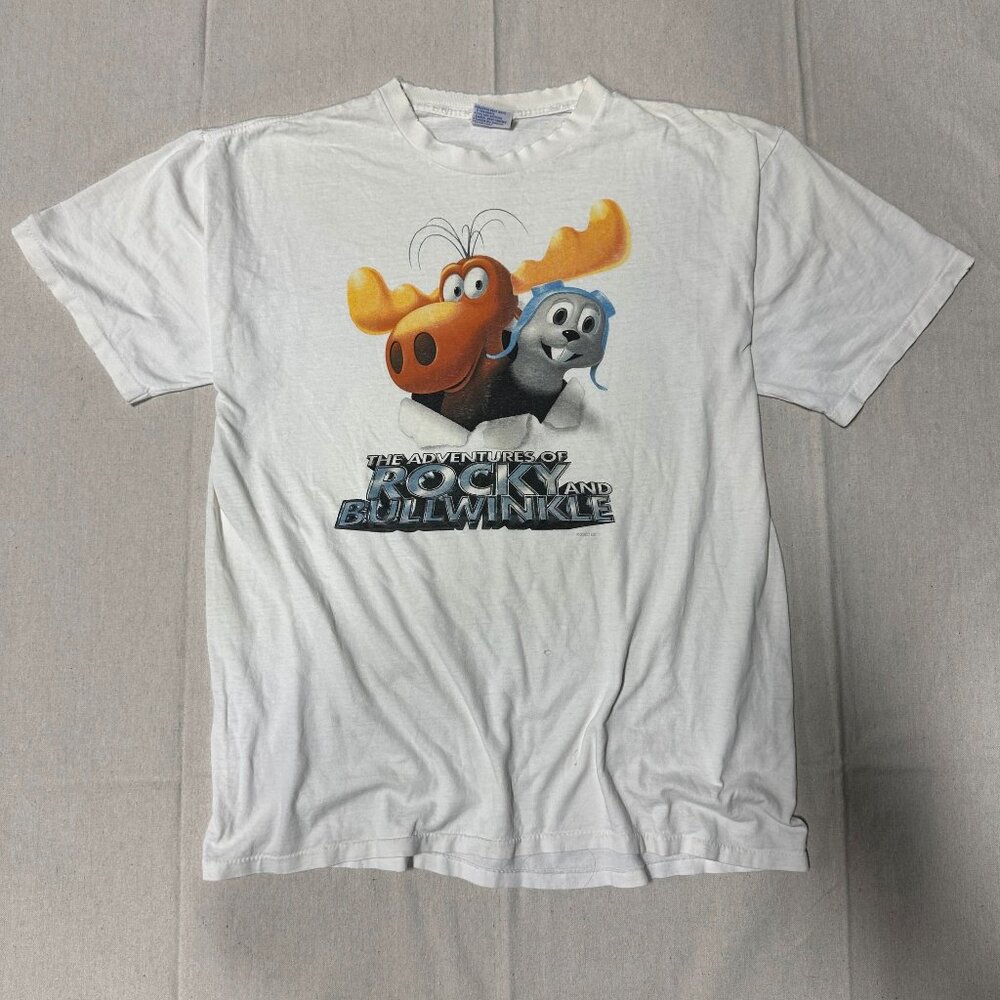 Vintage Rocky and Bullwinkle Cartoon Graphic T-Shirt 252